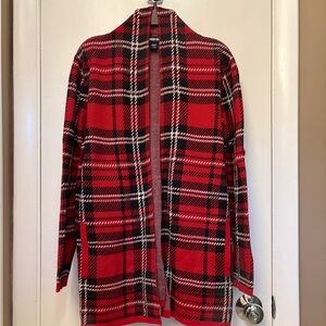 Lands' End Red Knit Cardigan